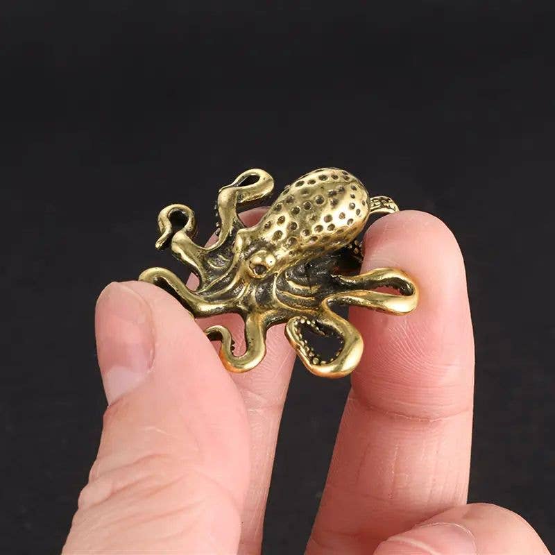 Kiyo Home • Brass Octopus Paperweight