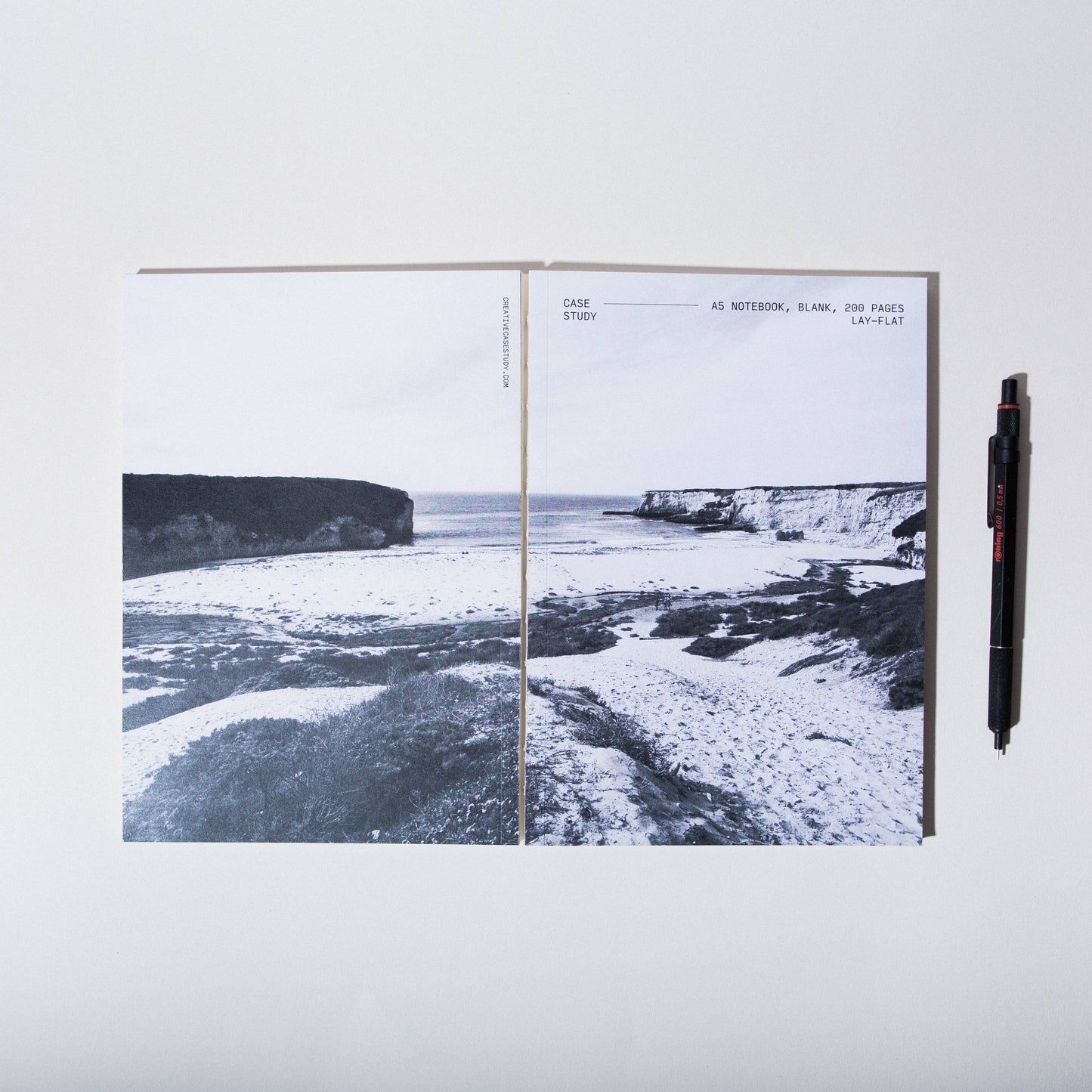 Case Study • Layflat Notebook - Sea