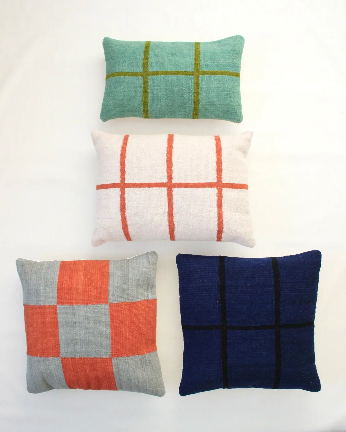 IATB • Pillow 08: Ecru + Red