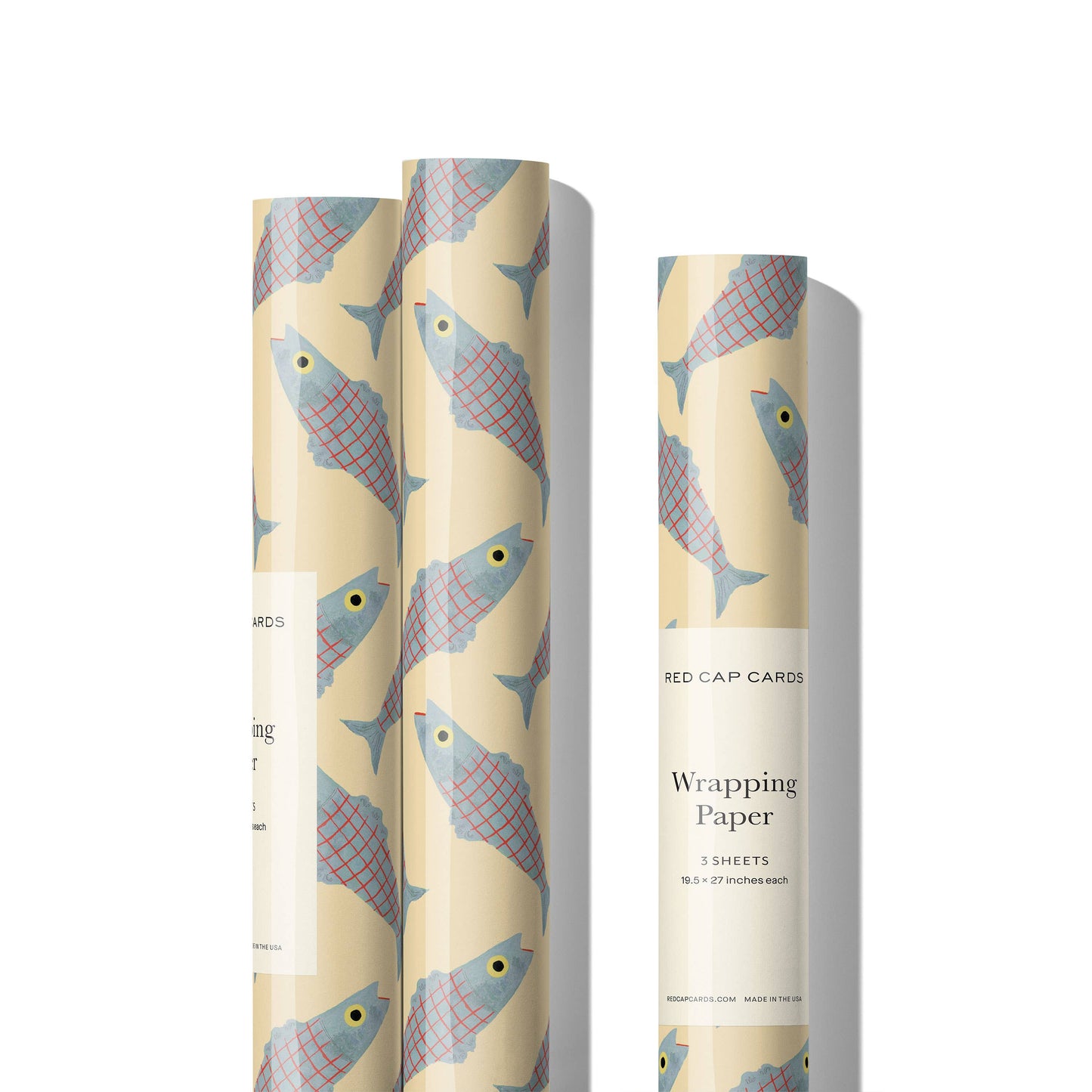 Red Cap Cards • Herring Wrapping Paper