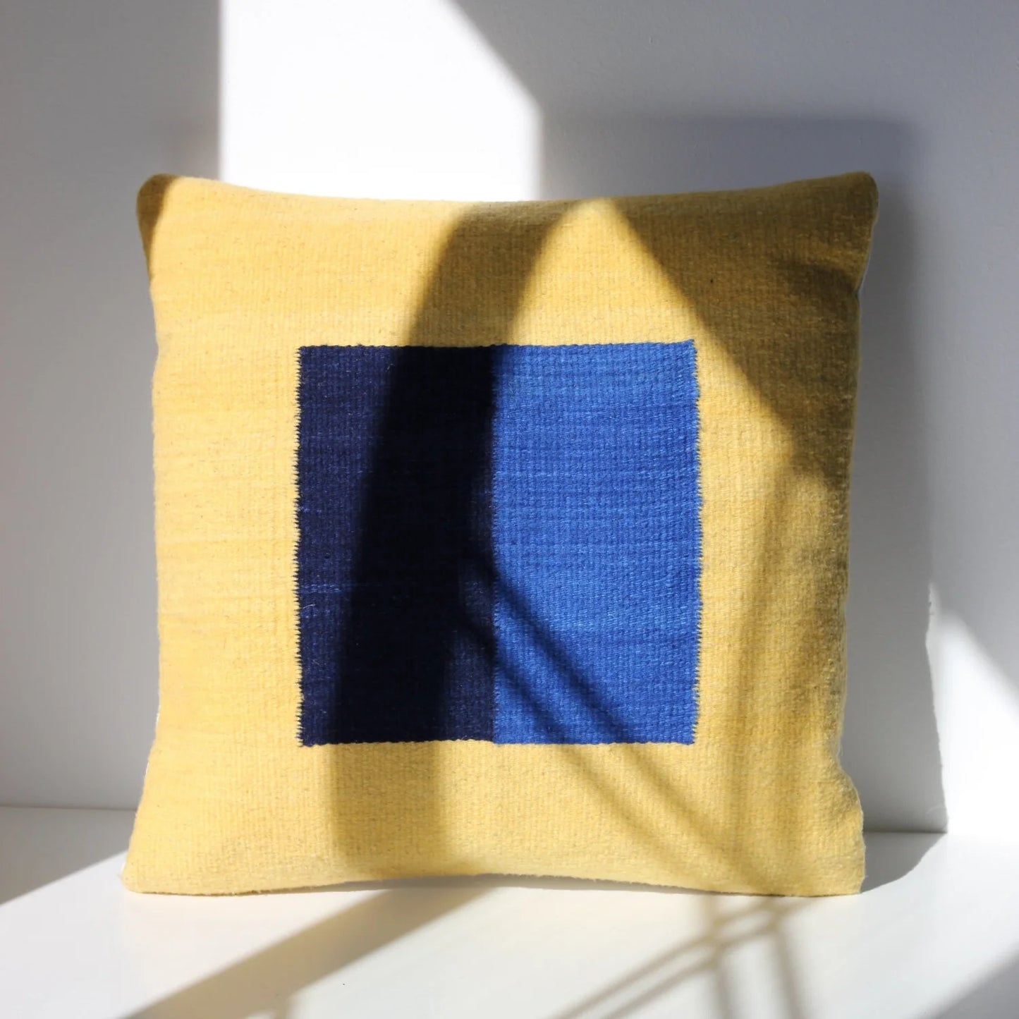 IATB • Pillow 05: Yellow + Blue