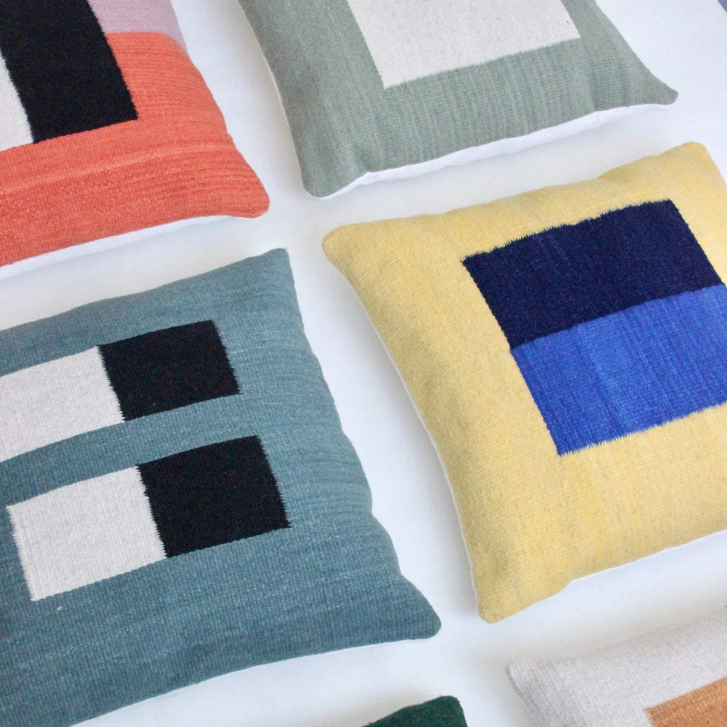 IATB • Pillow 05: Yellow + Blue