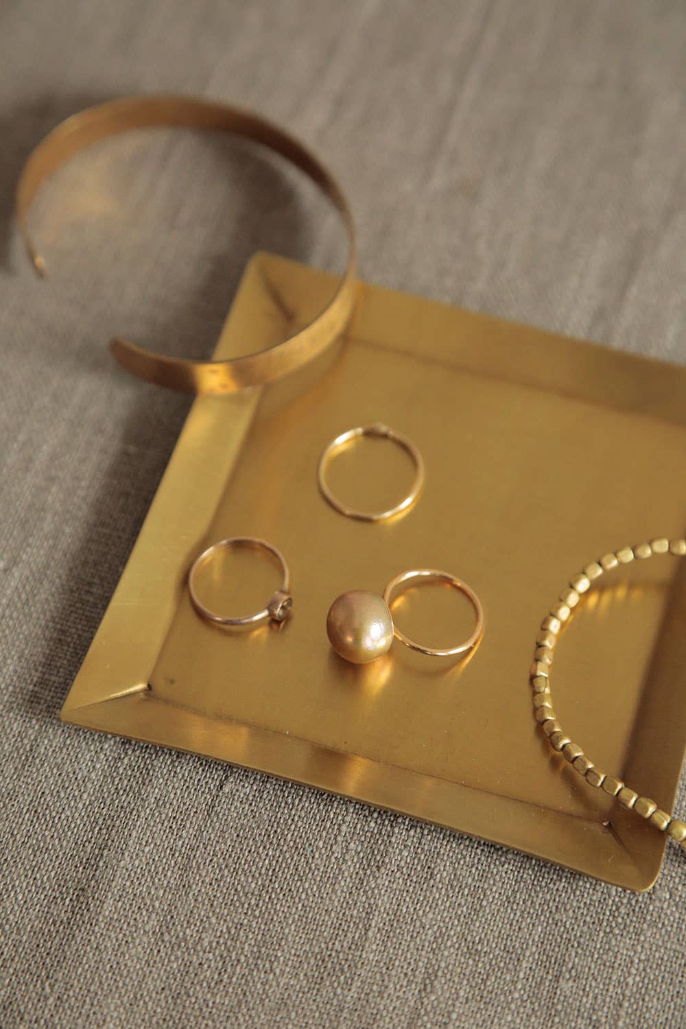 Fog Linen Work • Brass Plate - Square