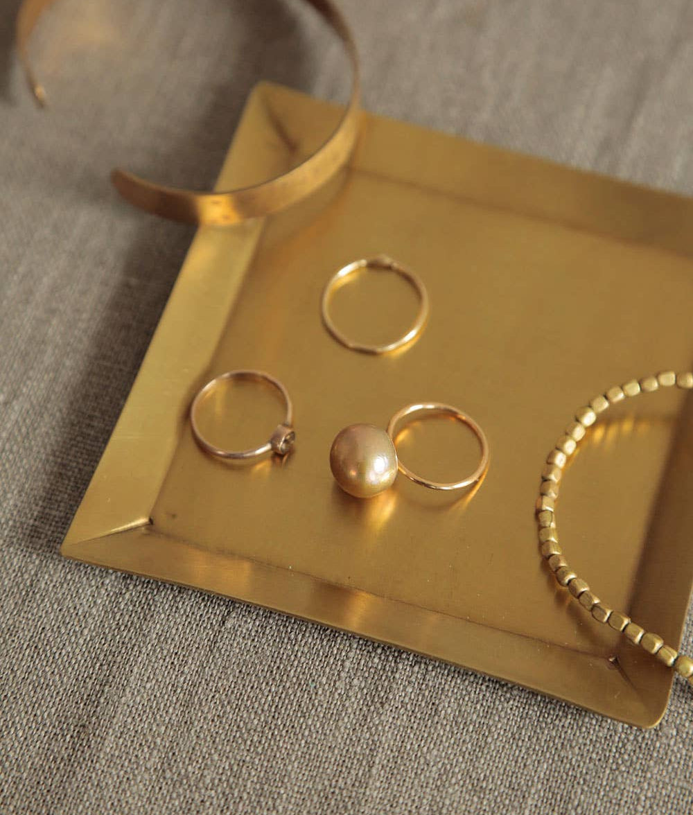 Fog Linen Work • Brass Plate - Square