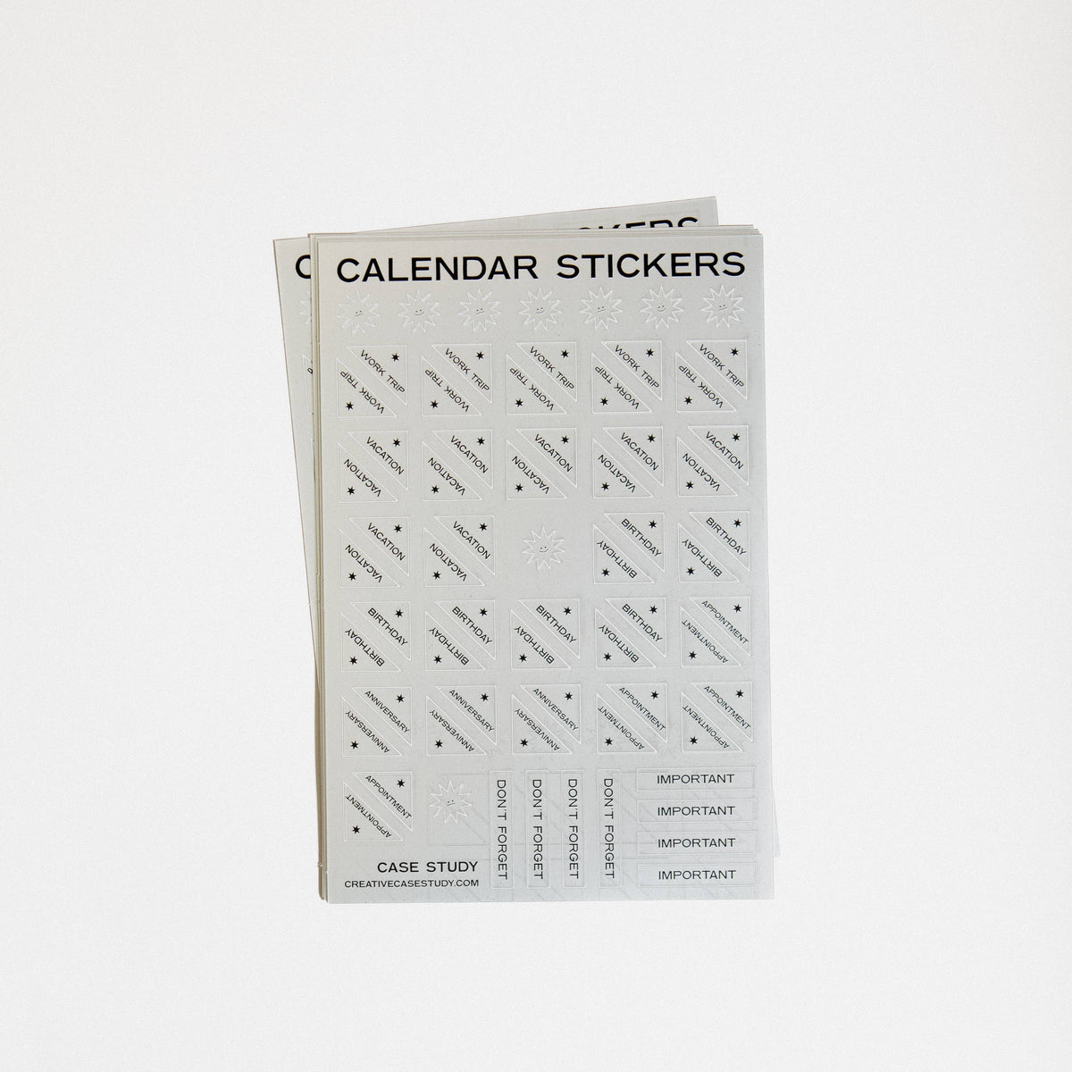 Case Study • Chrome Calendar Stickers