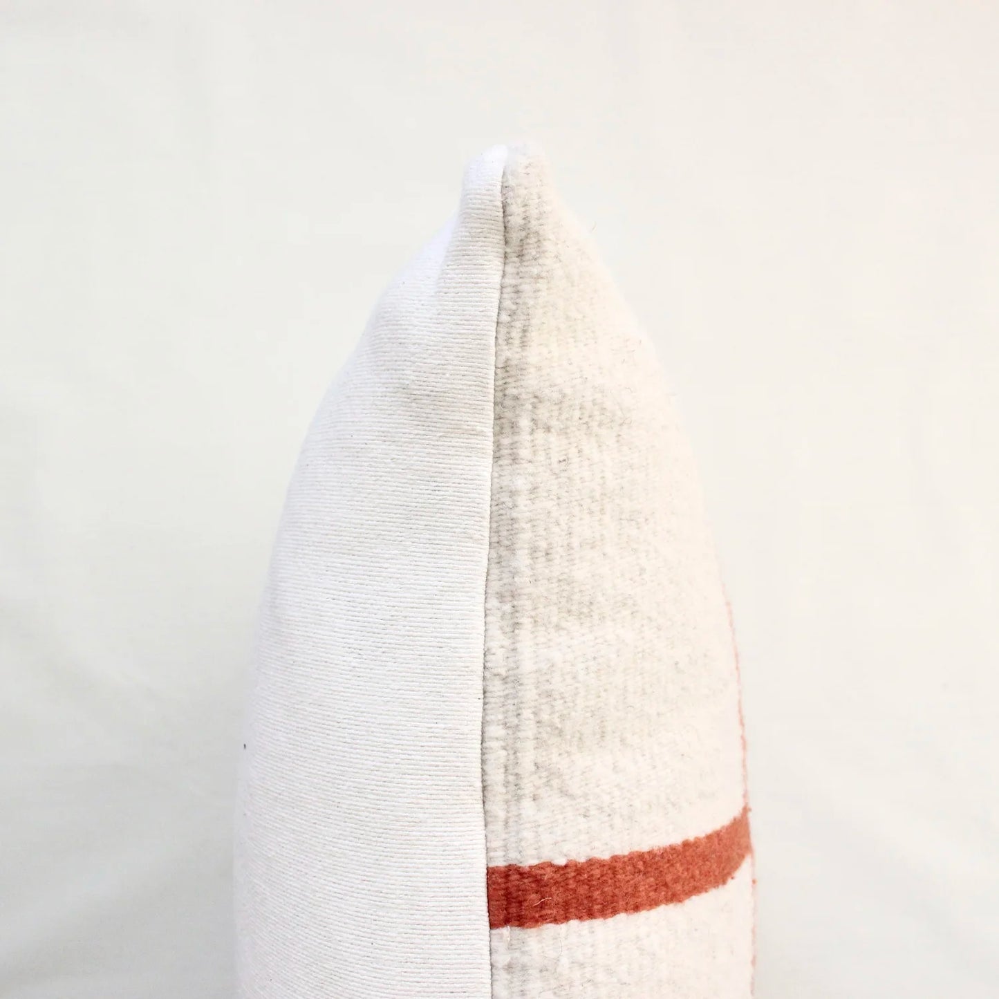 IATB • Pillow 08: Ecru + Red