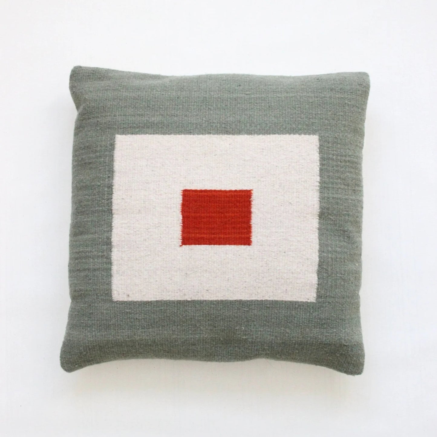 IATB • Pillow 06: Sage + Red