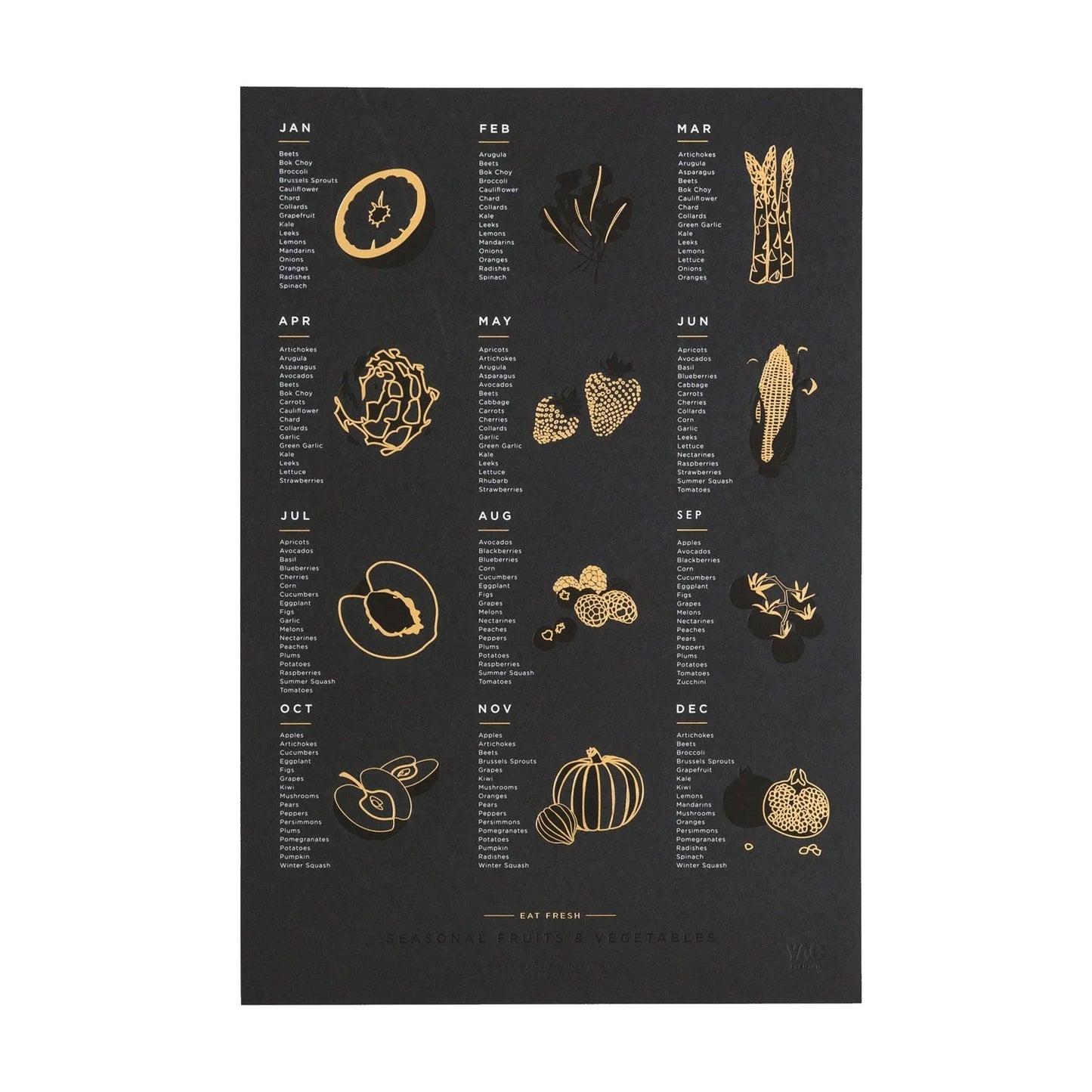 YAC • Seasonal Fruits & Vegetables