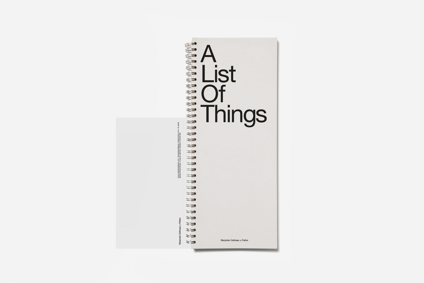 Marjolein Delhaas • A List of Things - Edition II