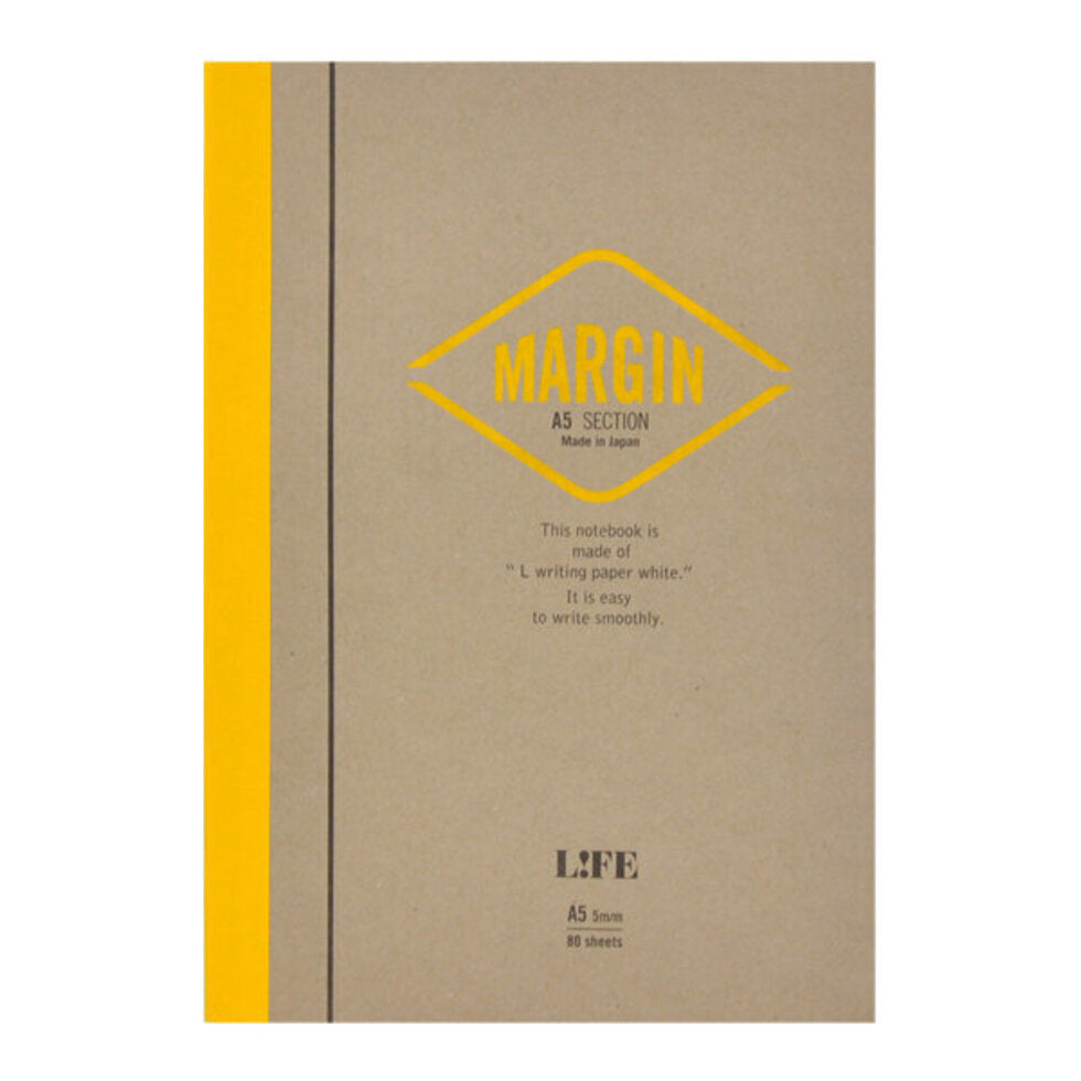 Life • Margin yellow spine notebook