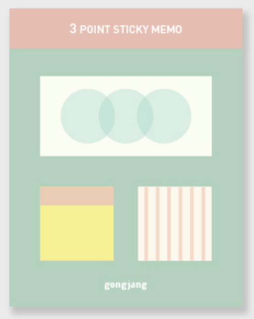 Gongjang / 3 Point Sticky Memo