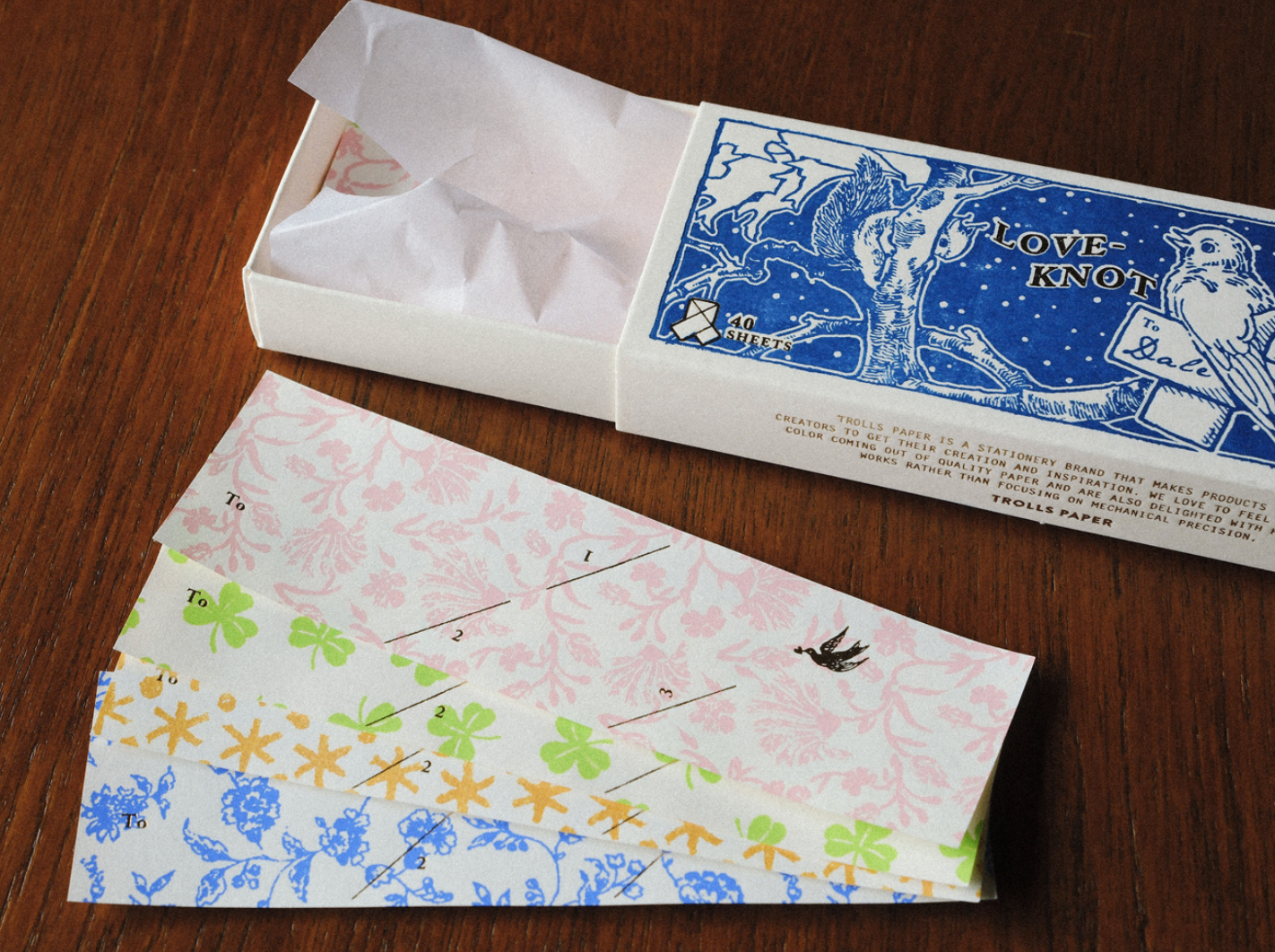 Trolls Paper • Love Knot Letter