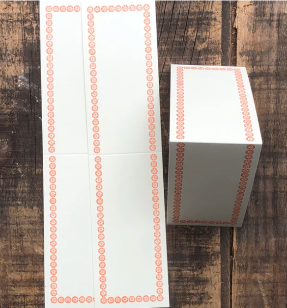 Classiky • Letterpress Folded Memo Card