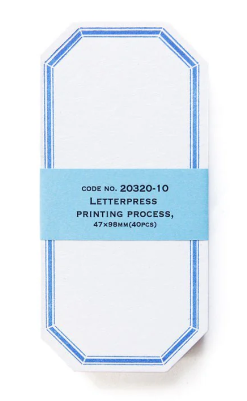 Classiky • Letterpress Label Cards