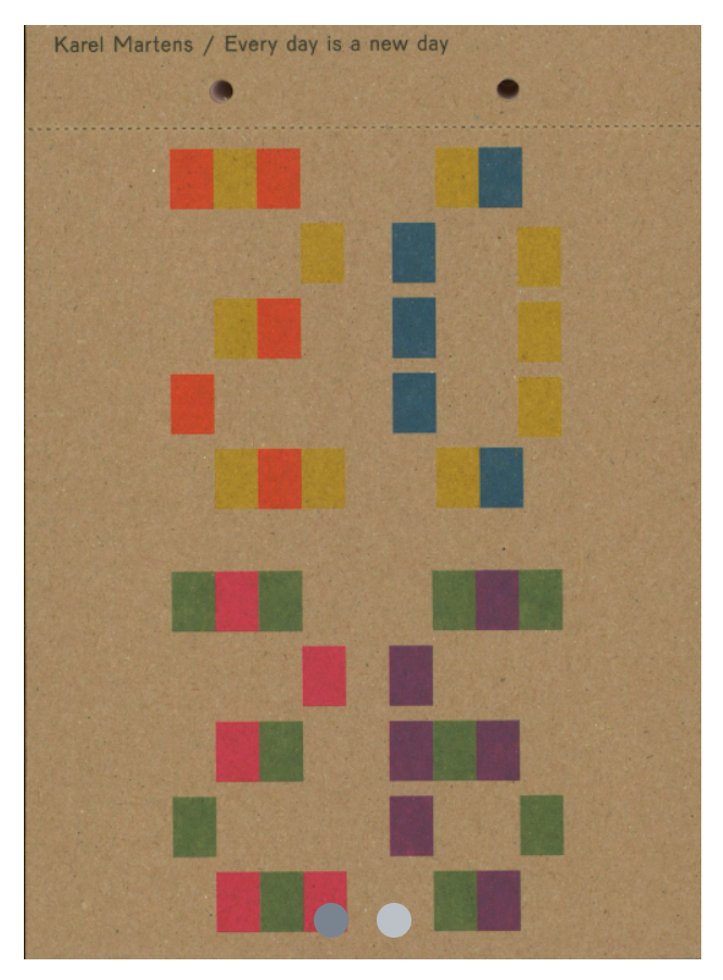 Karel Martens • Calendar 2026
