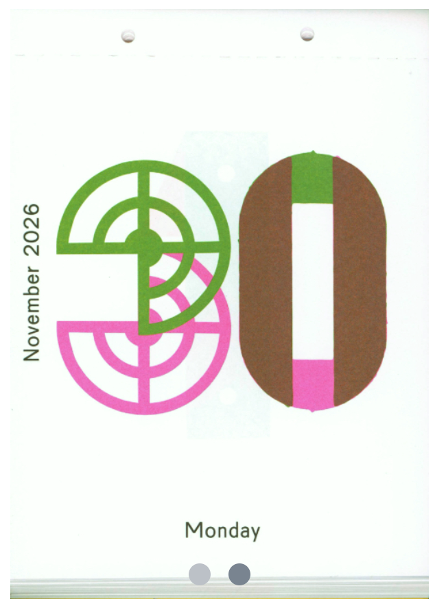 Karel Martens • Calendar 2026