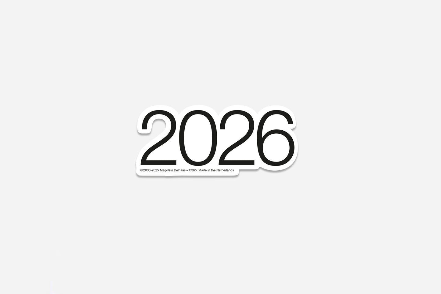 Marjolein Delhaas • 2026 Transparant Sticker