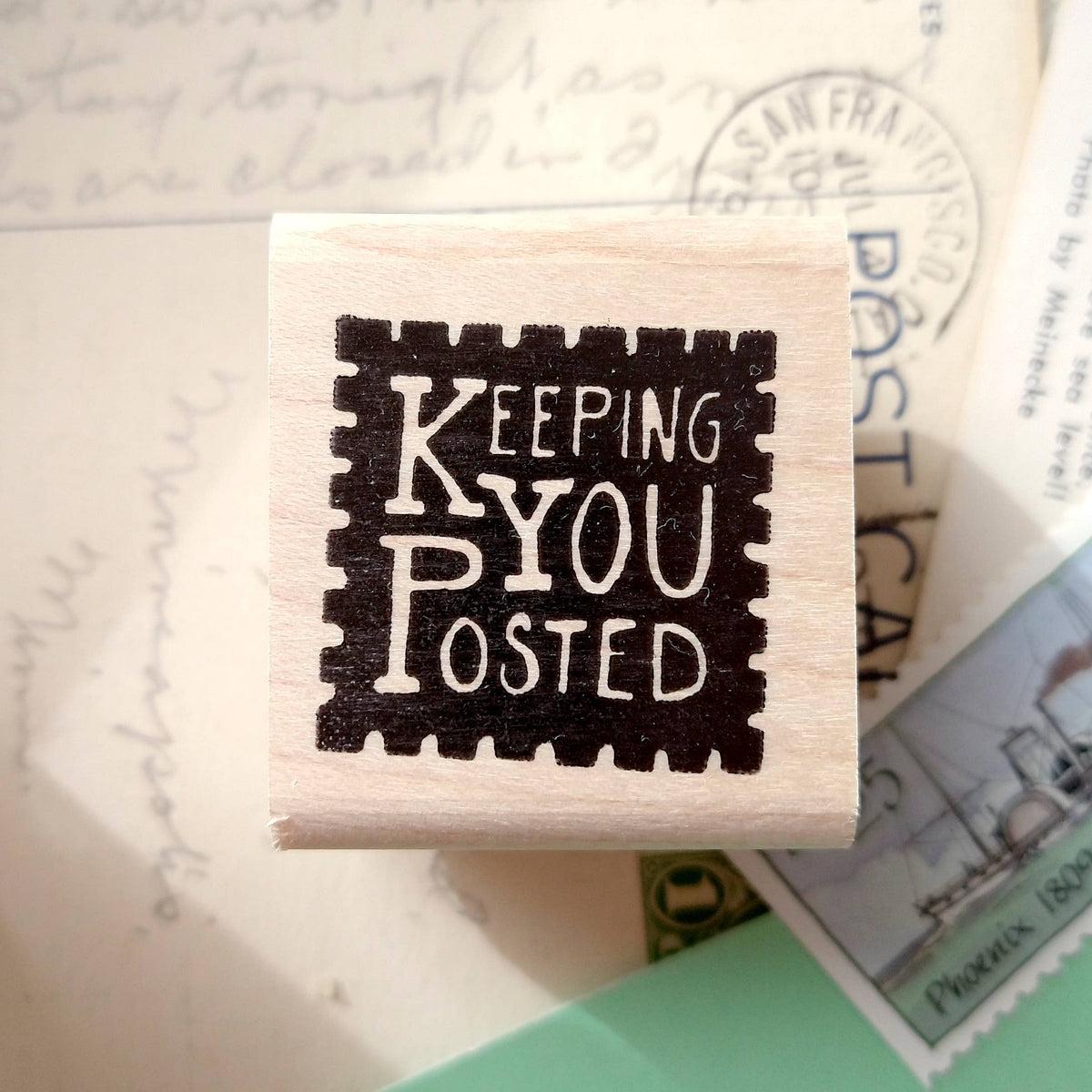 Peppercorn Paper • Keeping You Posted Stamp