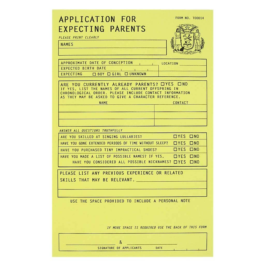 The Regional Assembly of Text • New Parents Application