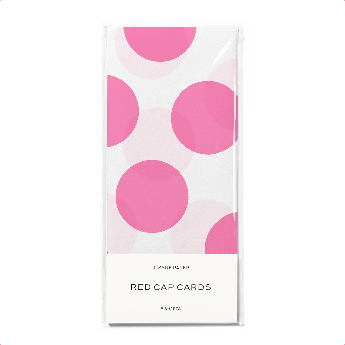Red Cap Cards • Pink Dots Tissue Paper