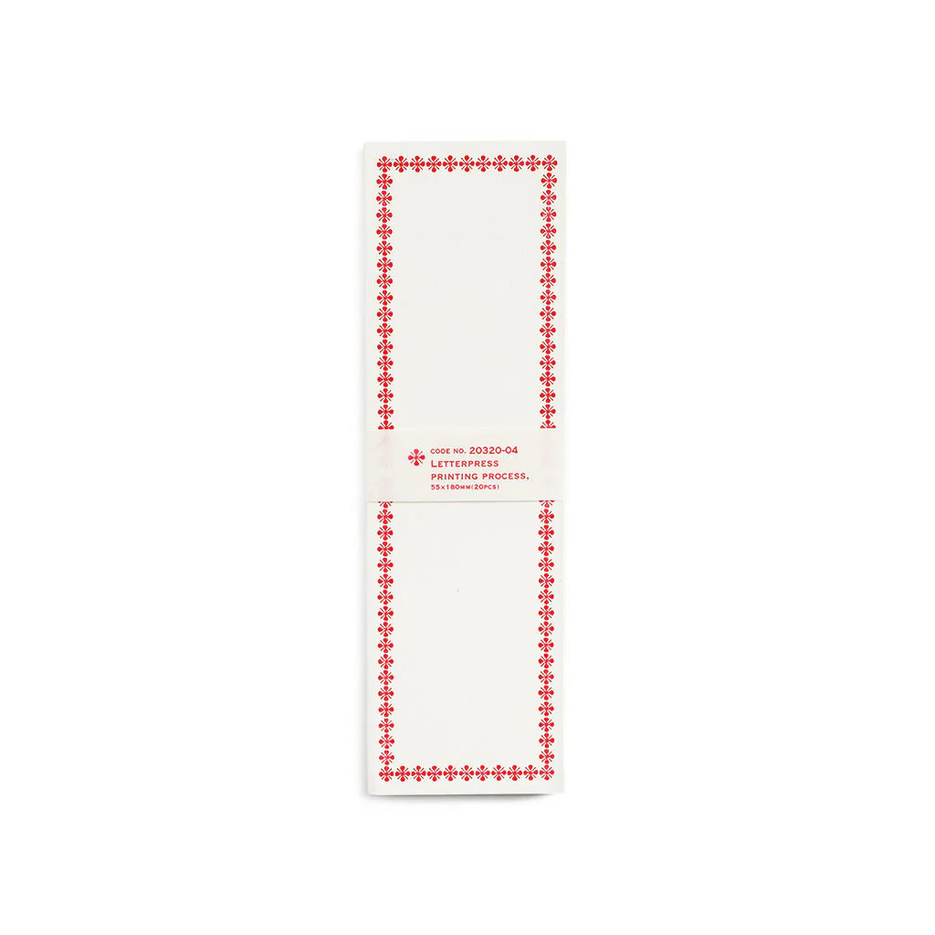 Classiky • Letterpress Folded Memo Card