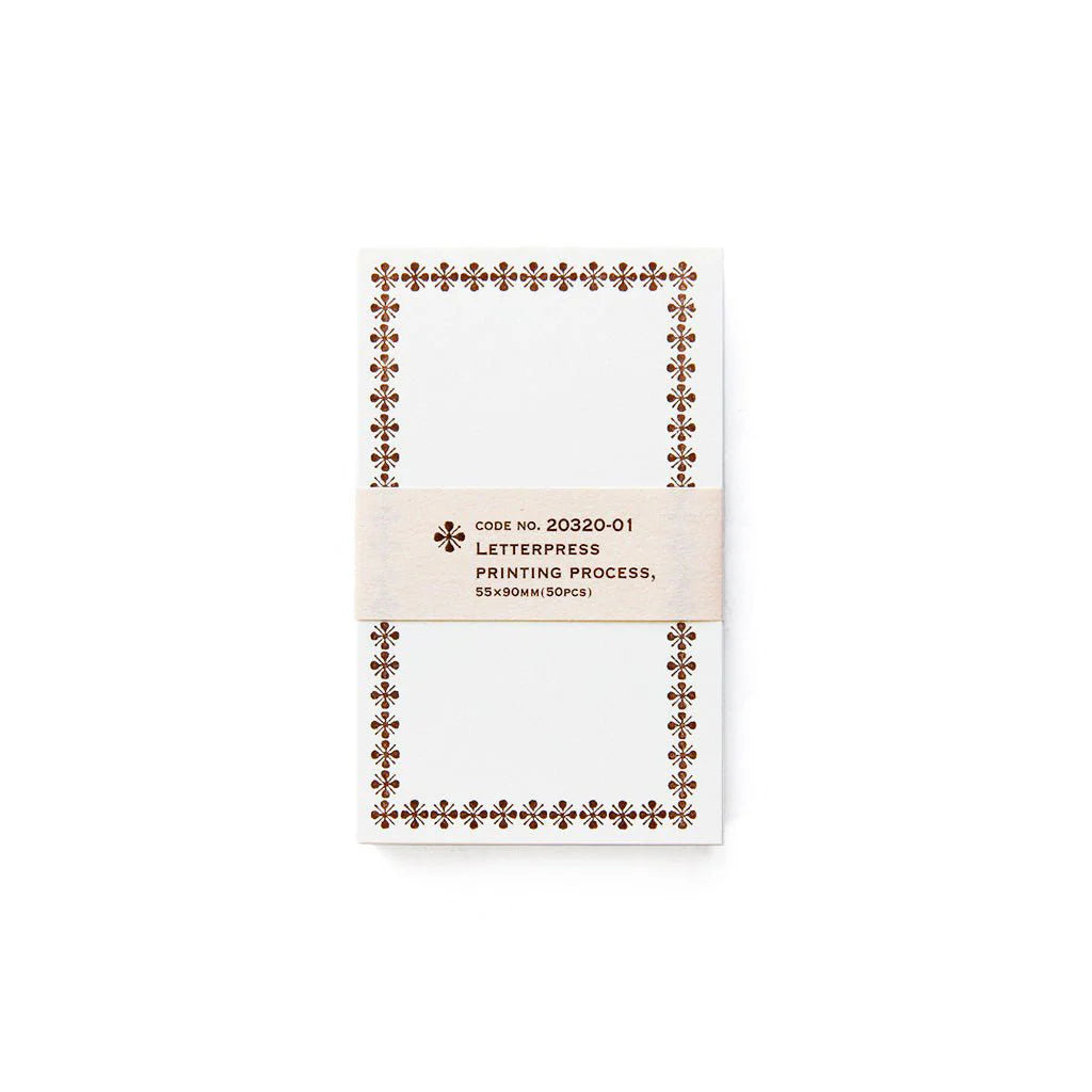 Classiky • Letterpress Memo Cards (2 colors)