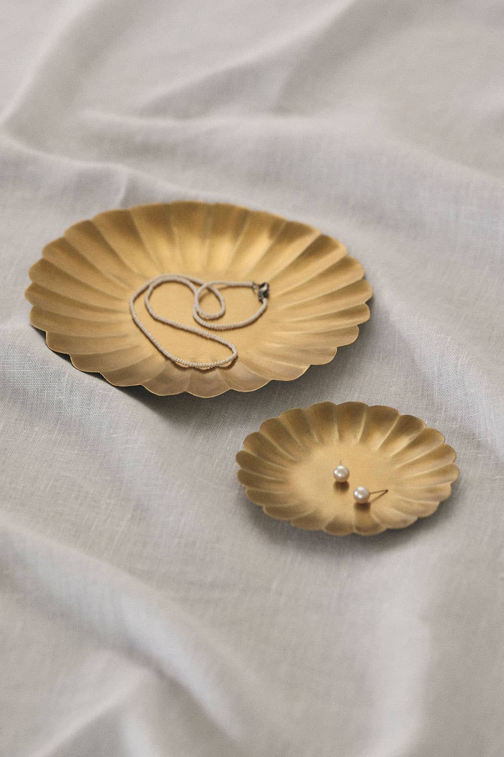 Fog Linen Work • Brass Plate - Petal
