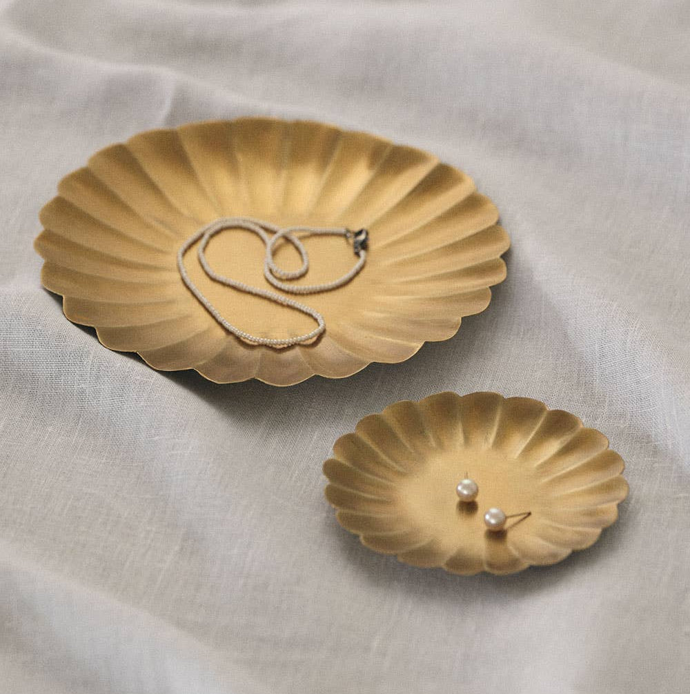 Fog Linen Work • Brass Plate - Petal