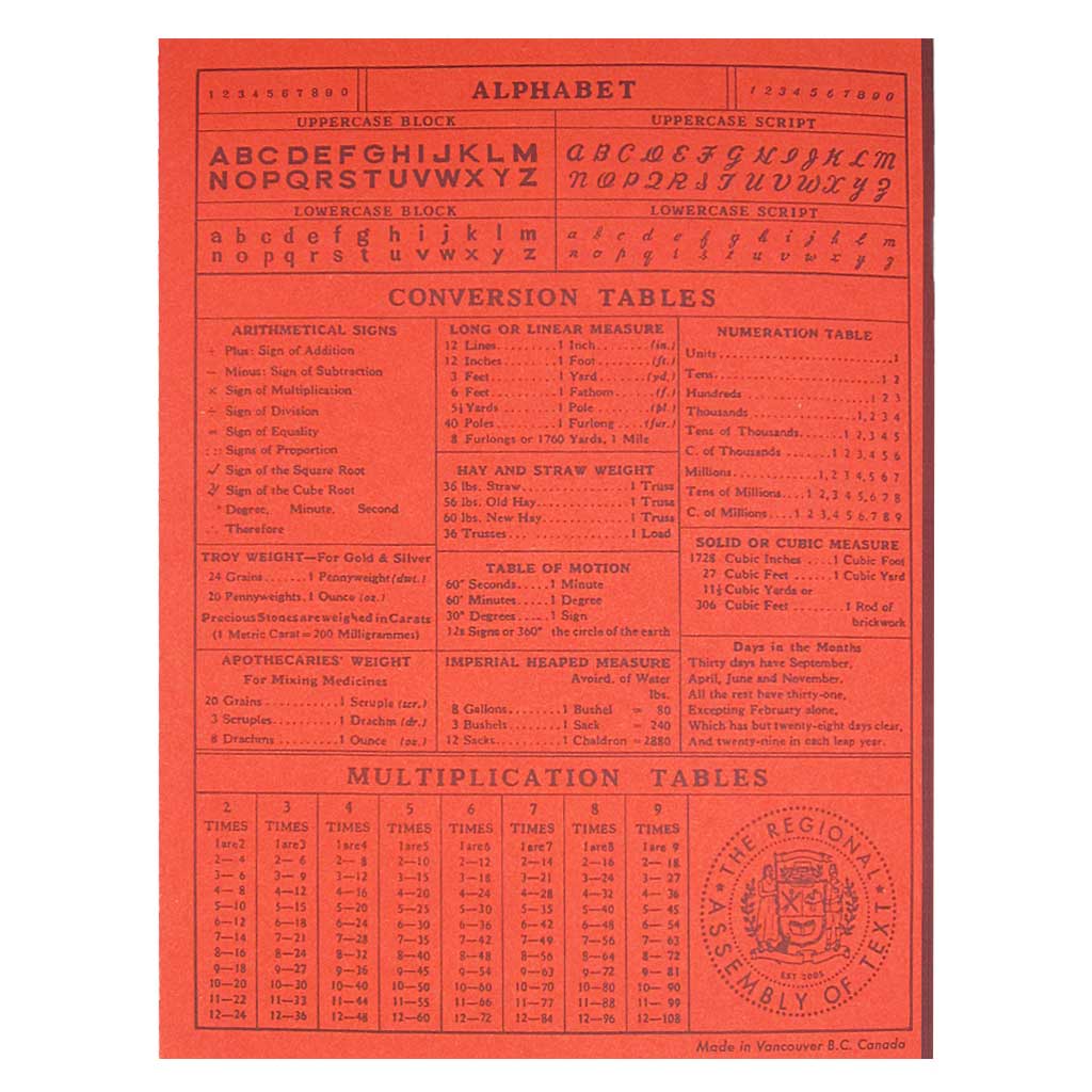 The Regional Assembly of Text • Composition Notebook