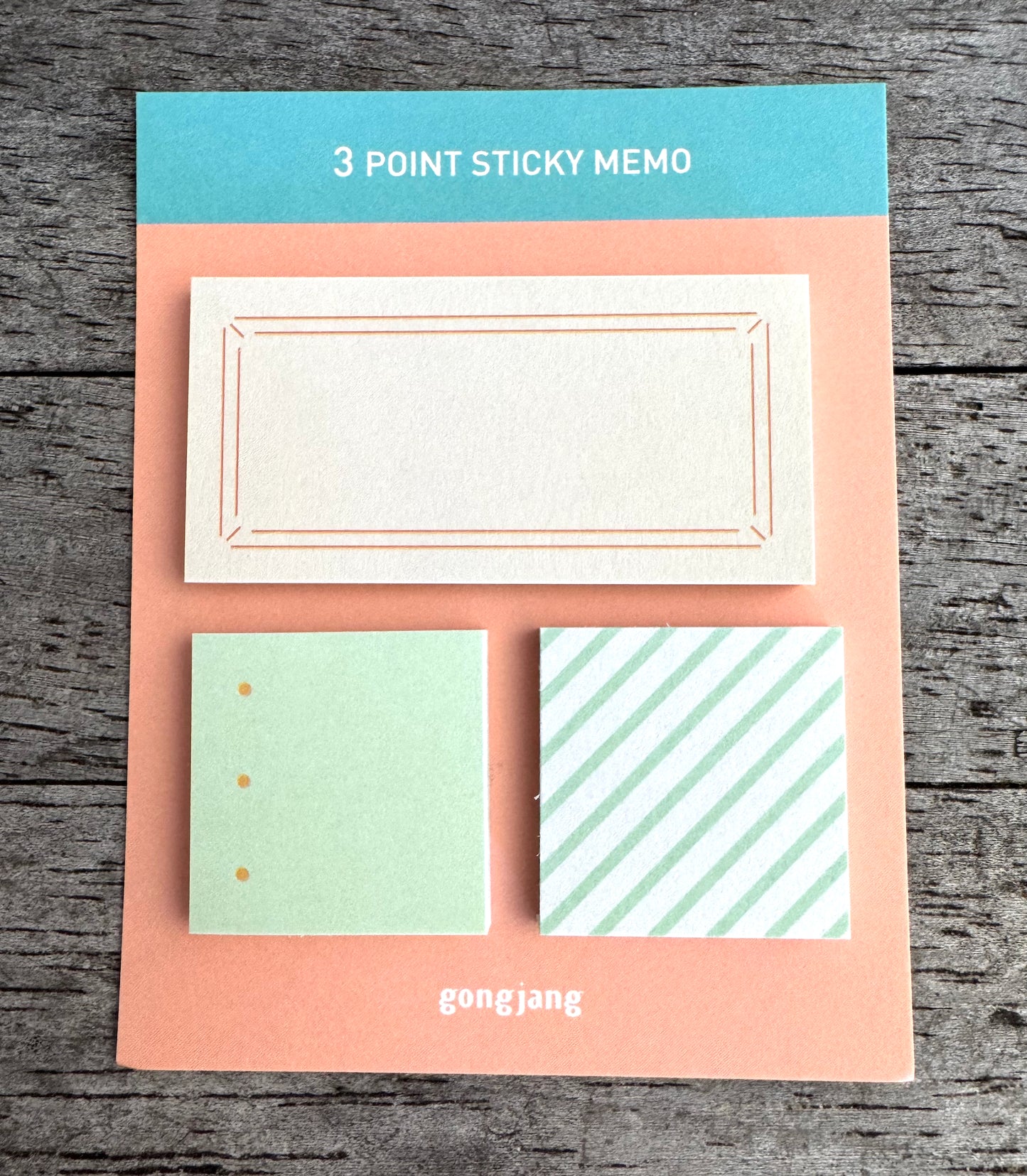 Gongjang • 3 Point Sticky Note - Salmon