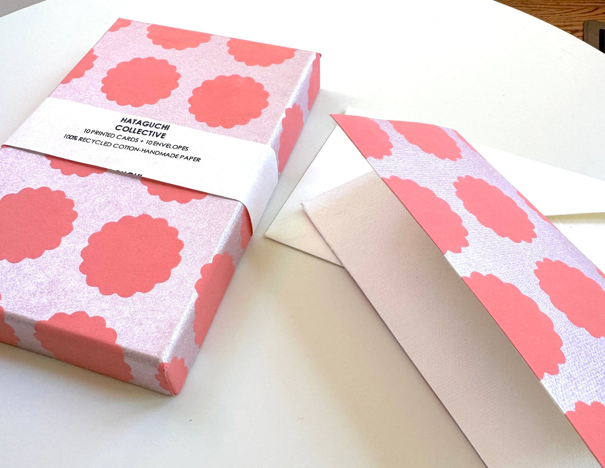 Hataguchi Collective • Greeting Card Set - Biscuit Rose