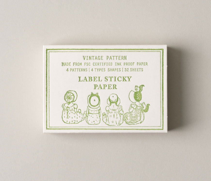 Trolls • Label sticky paper - Vintage Pattern