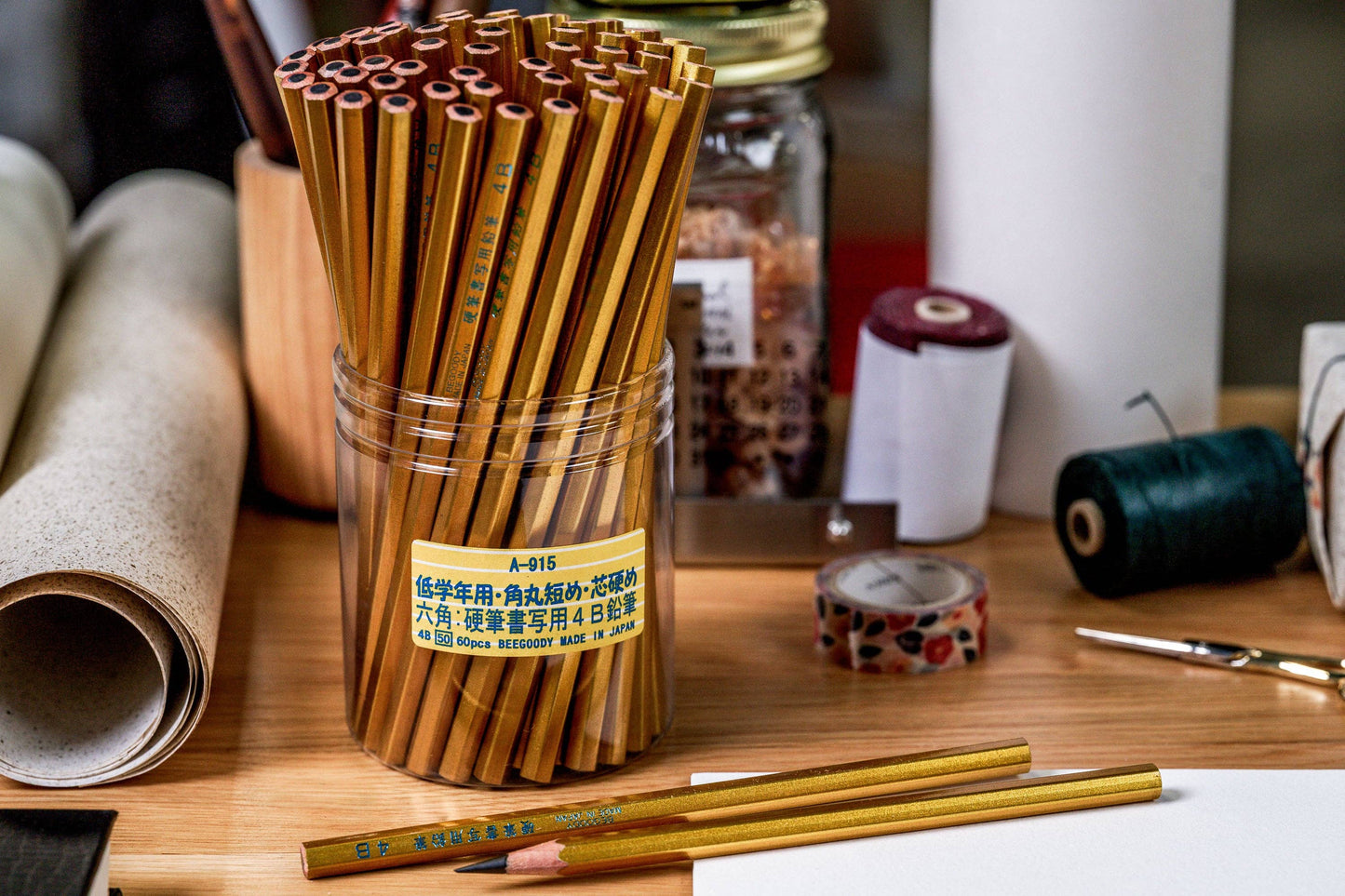 Eyeball Pencil Co • Gold 4B Pencil