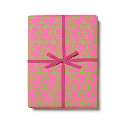 Red Cap Cards • Neon Doves Wrapping Paper