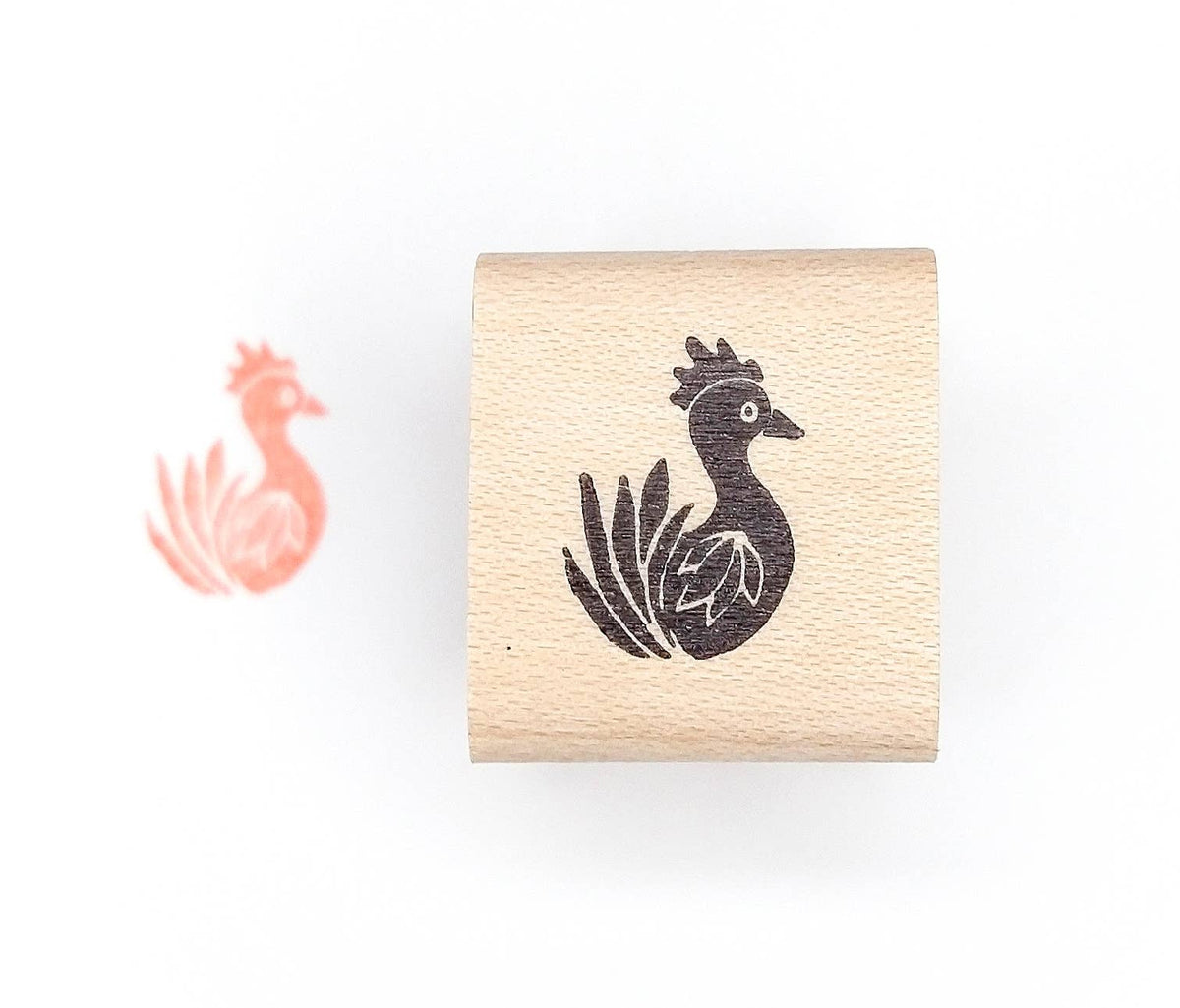 Peppercorn Paper • Folk Art Chicken Stamp