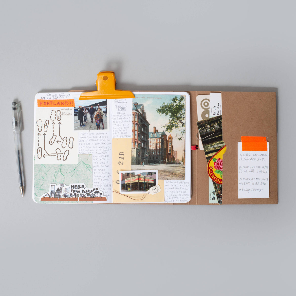 Egg Press x. Hello!Lucky • Foldeeo Notebook - Stripes