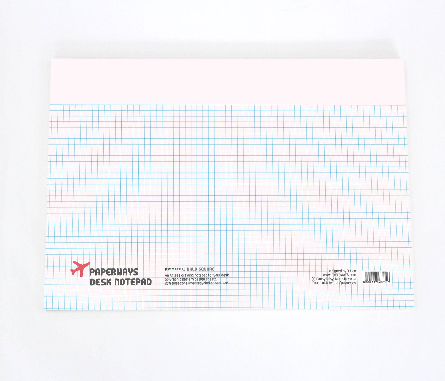 Paperways • Bald Square Desk Pad