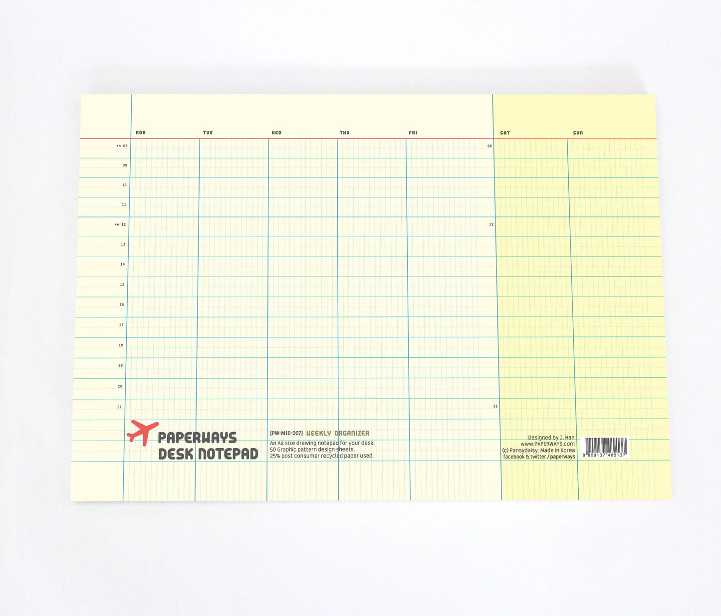 Paperways • Weekly Organizer Desk Pad