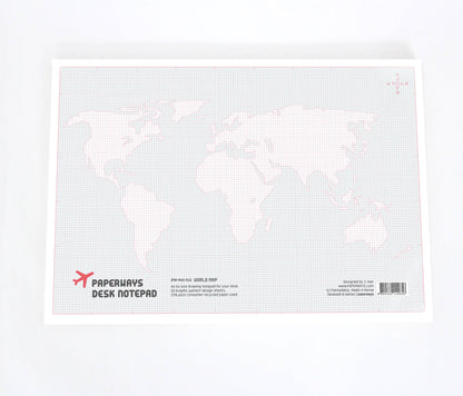 Paperways • World Map Desk Pad