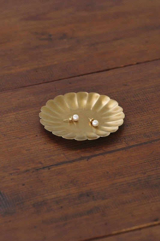 Fog Linen Work • Brass Plate - Petal