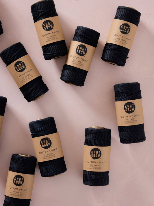 Knot & Bow • Black Cotton Twine