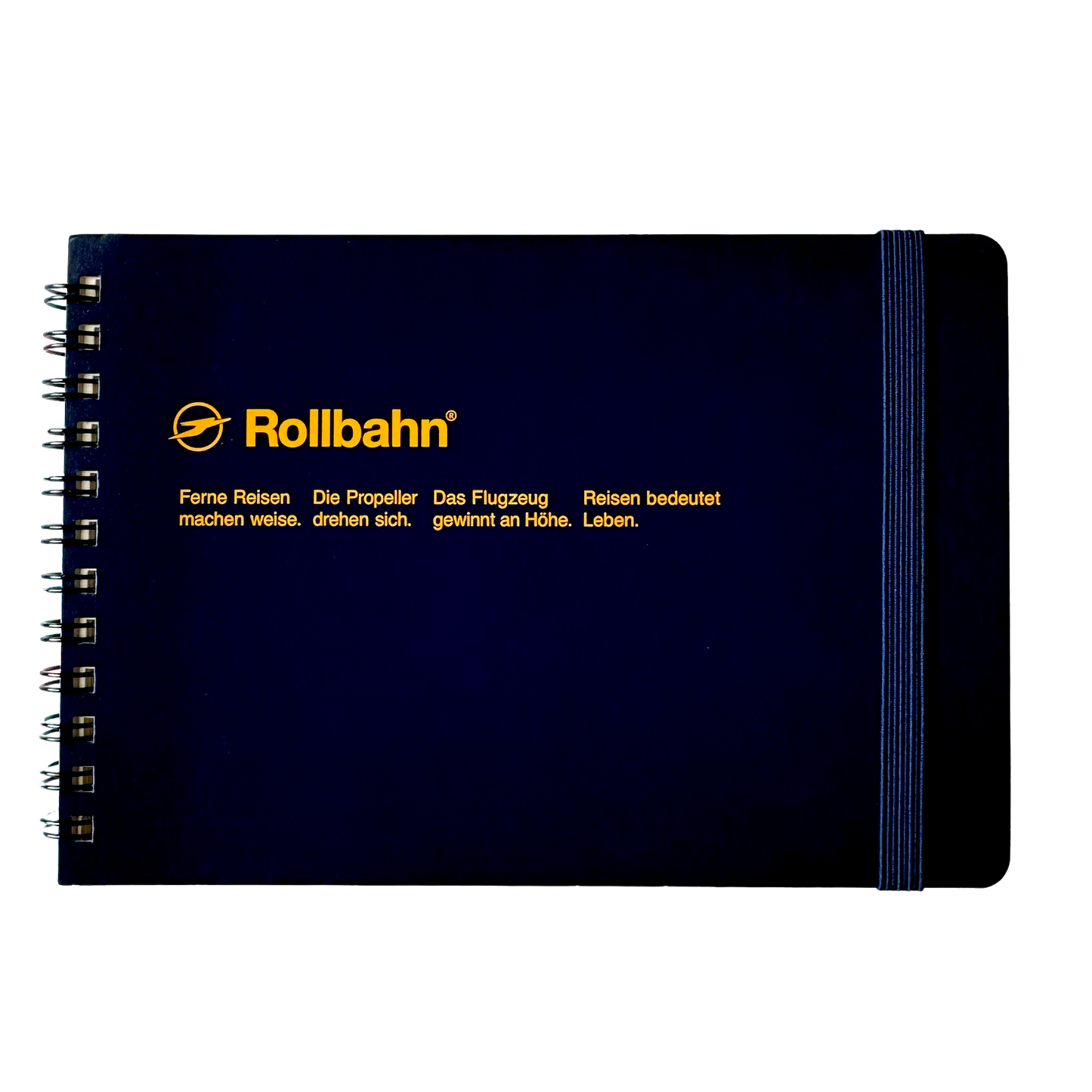 Rollbahn • Horizontal Notebook - Navy