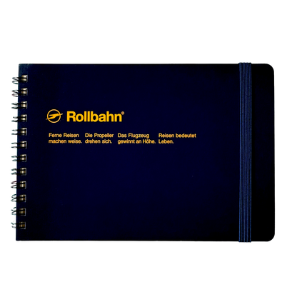 Rollbahn • Horizontal Notebook - Navy