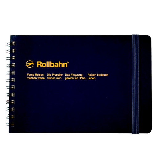 Rollbahn • Horizontal Notebook - Navy