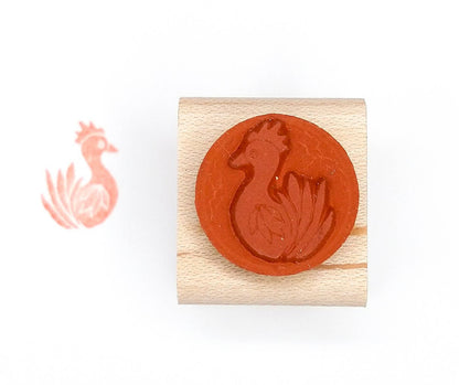 Peppercorn Paper • Folk Art Chicken Stamp
