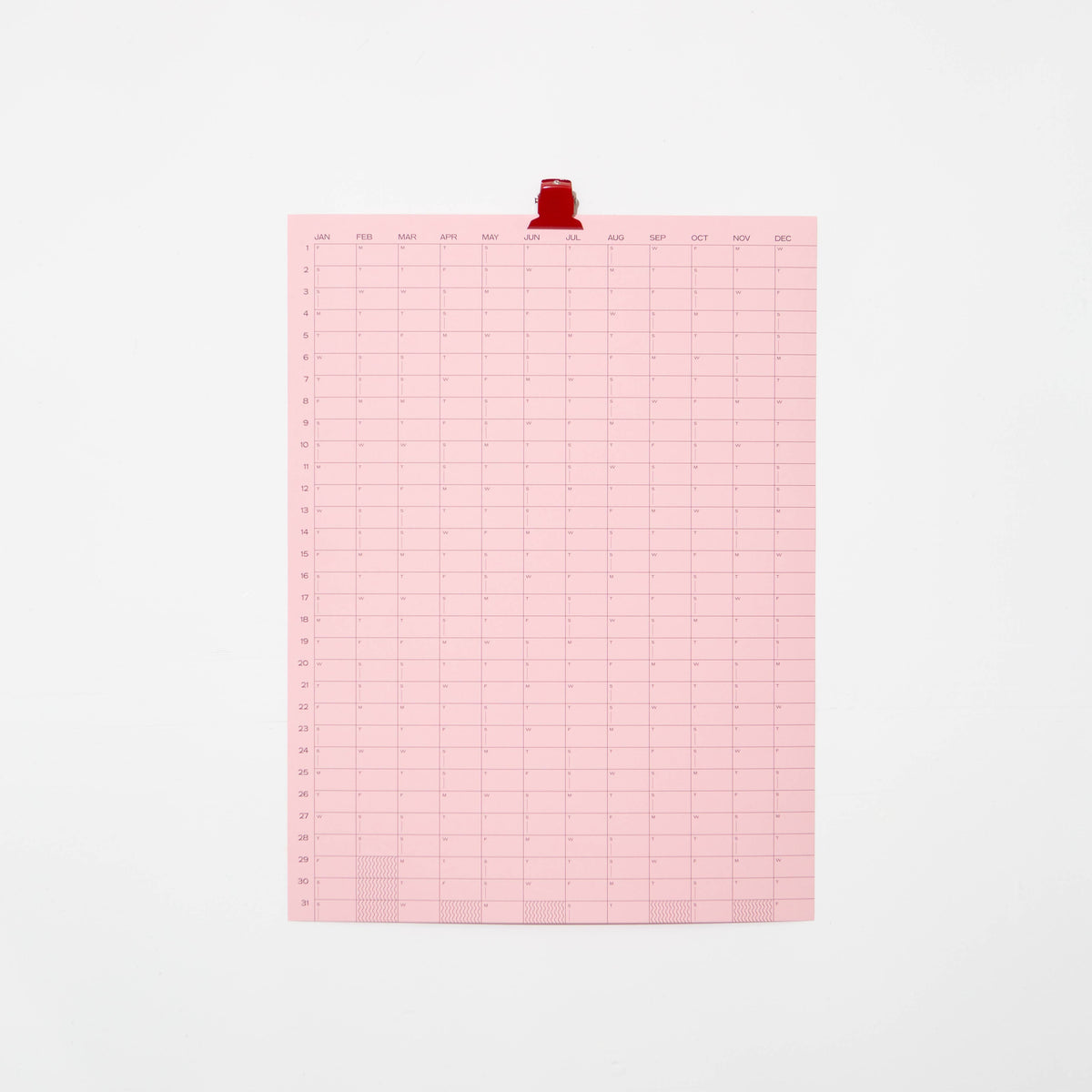 Case Study • 2027 Wall Calendar - Pink