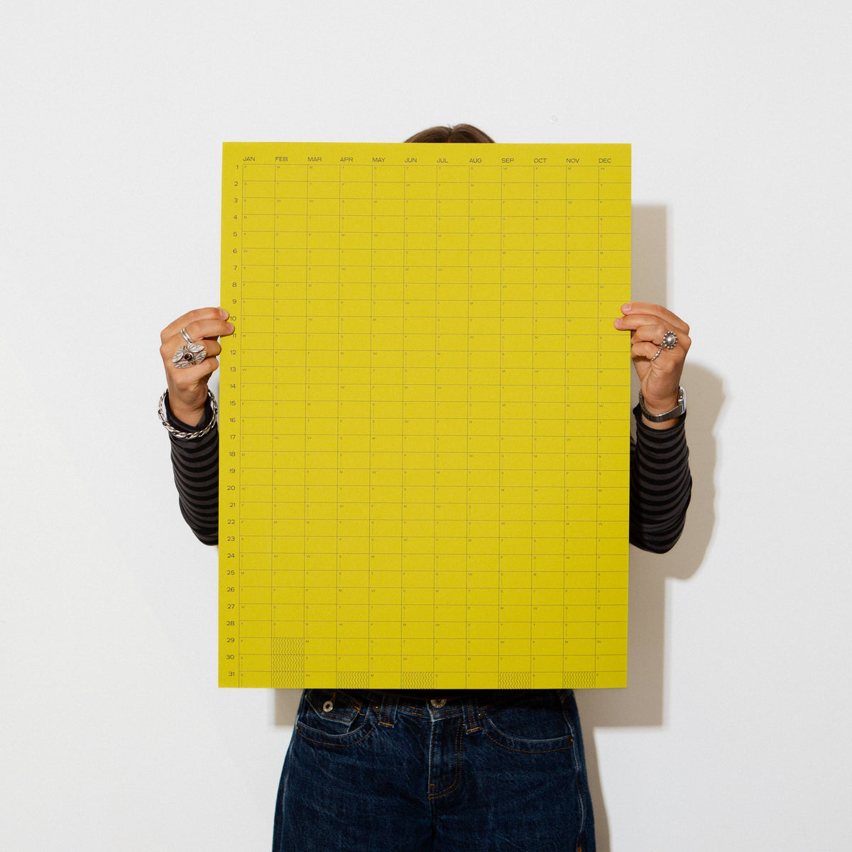Case Study • 2027 Wall Calendar - Chartreuse