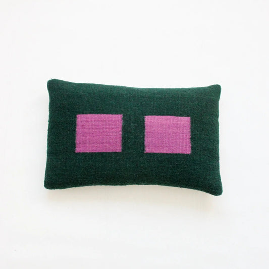 IATB • Pillow 02: Green + Purple
