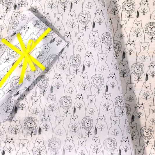 Regaro Papiro • Animals Tracing Wrap Paper