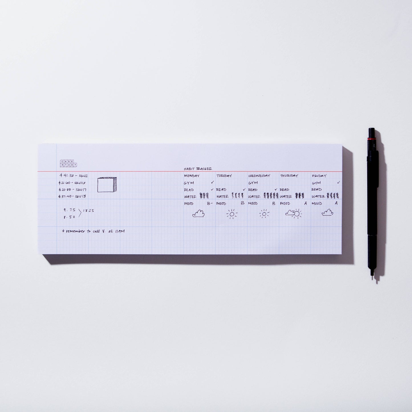 Case Study • Keyboard Desk Notepad